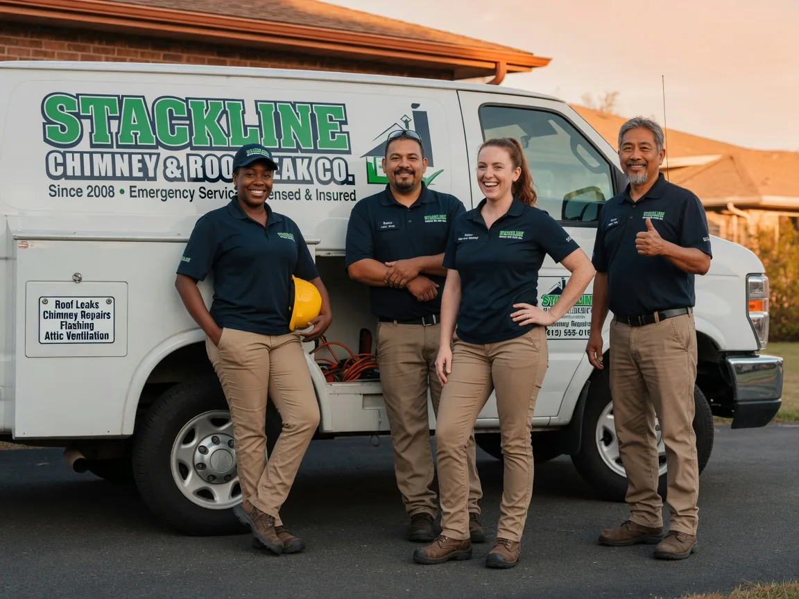 Chimney flashing repair company in Ector, TX
